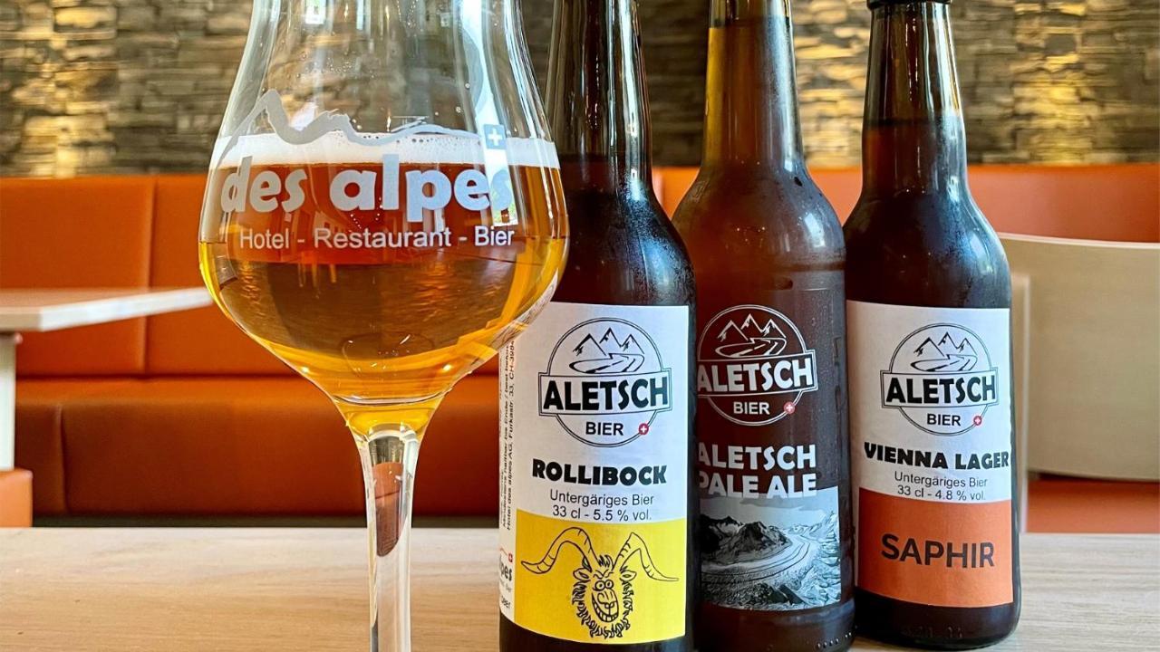 Boutique Und Bier Hotel Des Alpes Fiesch Εξωτερικό φωτογραφία
